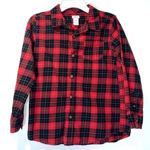 Carter’s Plaid Button Down Boys 10